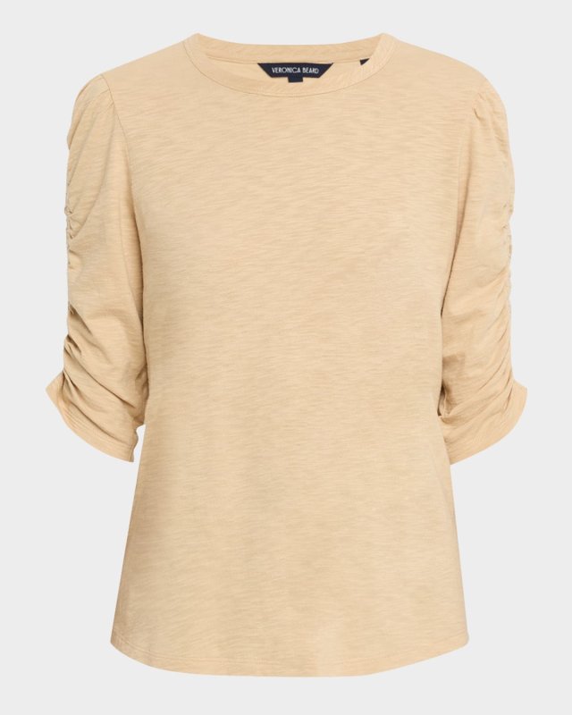 Waldorf Ruched-Sleeve Tee